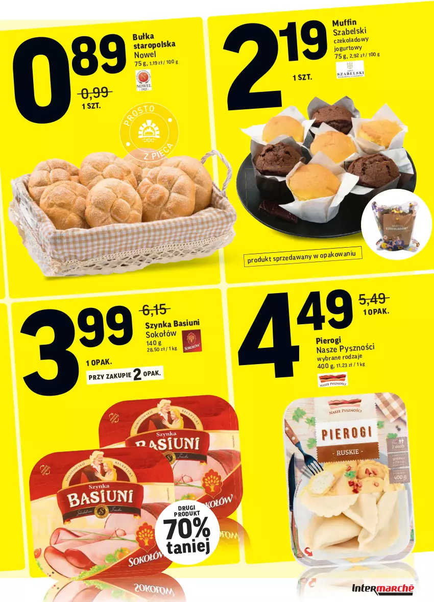 Gazetka promocyjna Intermarche - Gazetka promocyjna - ważna 01.02 do 07.02.2022 - strona 38 - produkty: Bułka, Pierogi, Sok