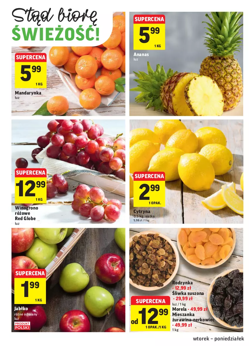 Gazetka promocyjna Intermarche - Gazetka promocyjna - ważna 01.02 do 07.02.2022 - strona 8 - produkty: Ananas, Morela, Siatka, Wino