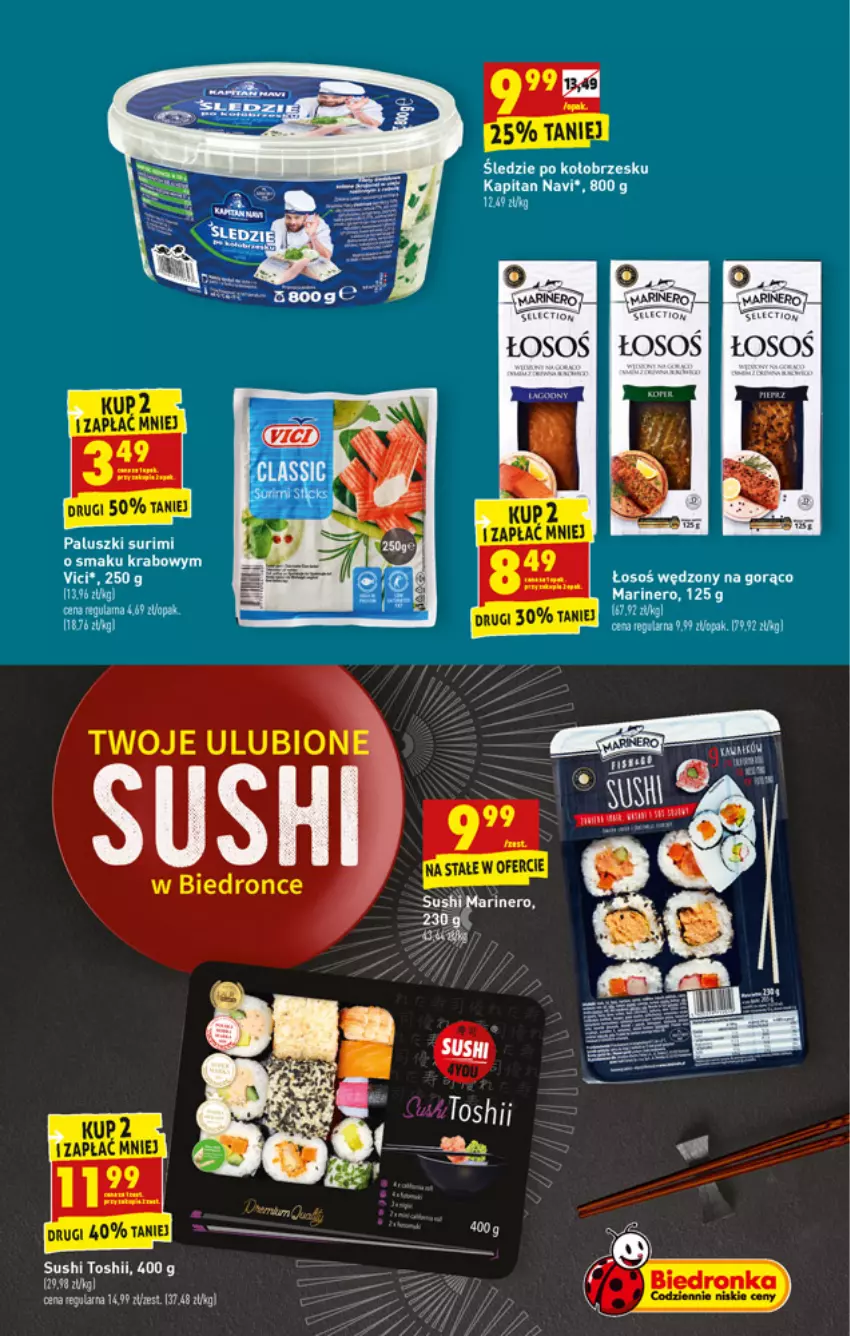Gazetka promocyjna Biedronka - W tym tygodniu - ważna 08.11 do 13.11.2021 - strona 25 - produkty: Surimi, Sushi