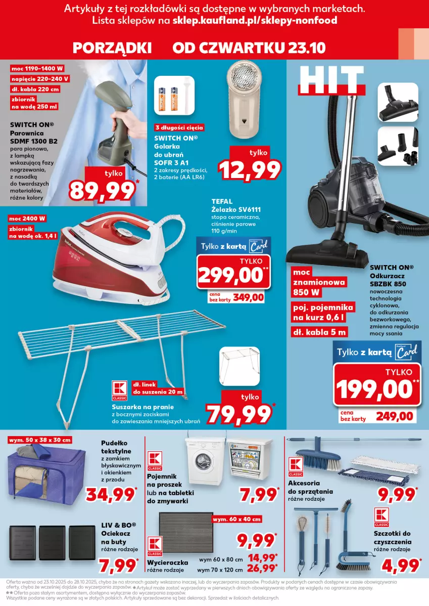 Gazetka promocyjna Kaufland - Kaufland - ważna 23.10 do 28.10.2025 - strona 11 - produkty: Buty, Fa, Ociekacz, Odkurzacz, Parownica, Por, Pudełko, Zmywarki