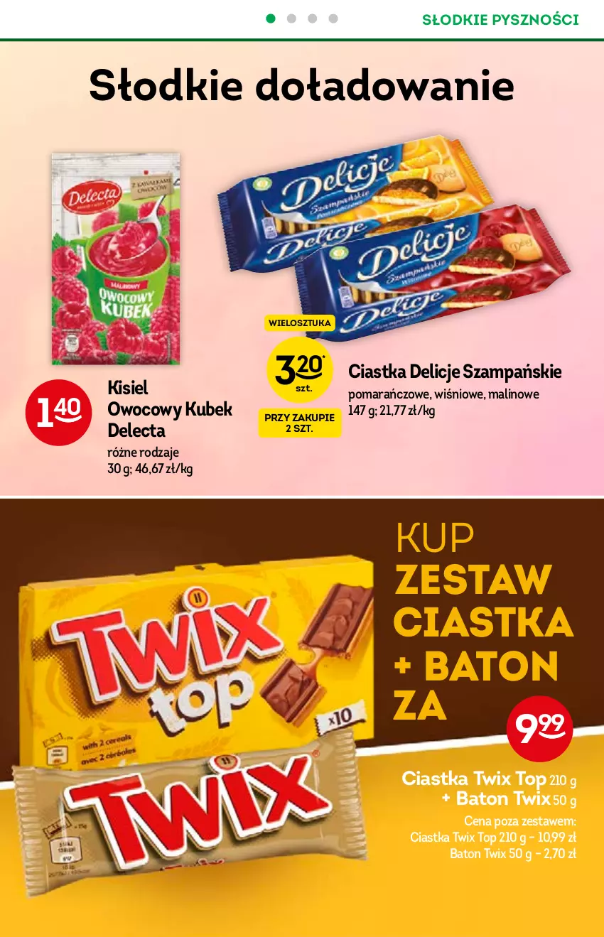 Gazetka promocyjna Żabka - ważna 23.06 do 06.07.2021 - strona 41 - produkty: Baton, Ciastka, Delecta, Delicje, Kisiel, Kubek, Top, Twix