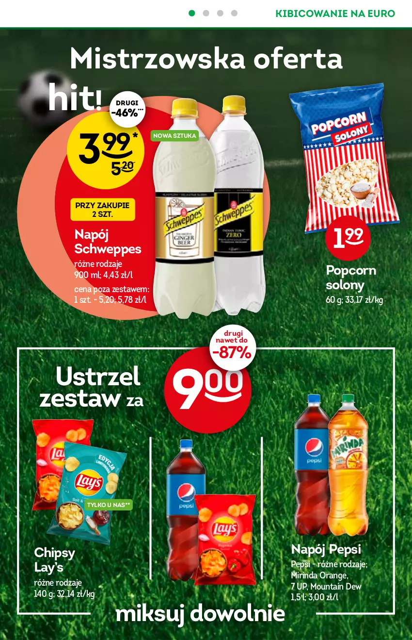 Gazetka promocyjna Żabka - ważna 23.06 do 06.07.2021 - strona 6 - produkty: BIC, Chipsy, Lay’s, Mirinda, Napój, O nas, Pepsi, Popcorn, Schweppes