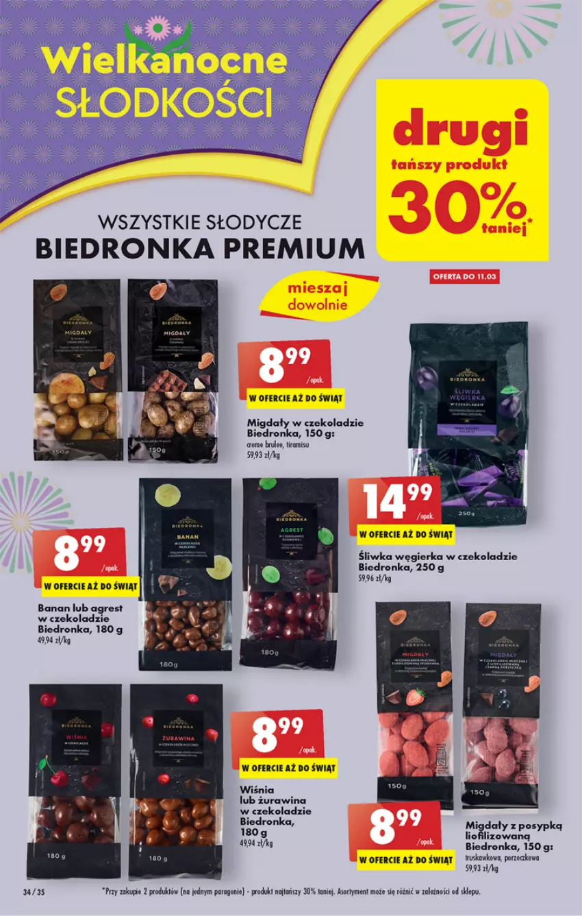 Gazetka promocyjna Biedronka - ważna 09.03 do 15.03.2023 - strona 34 - produkty: Gres, Migdały, Por