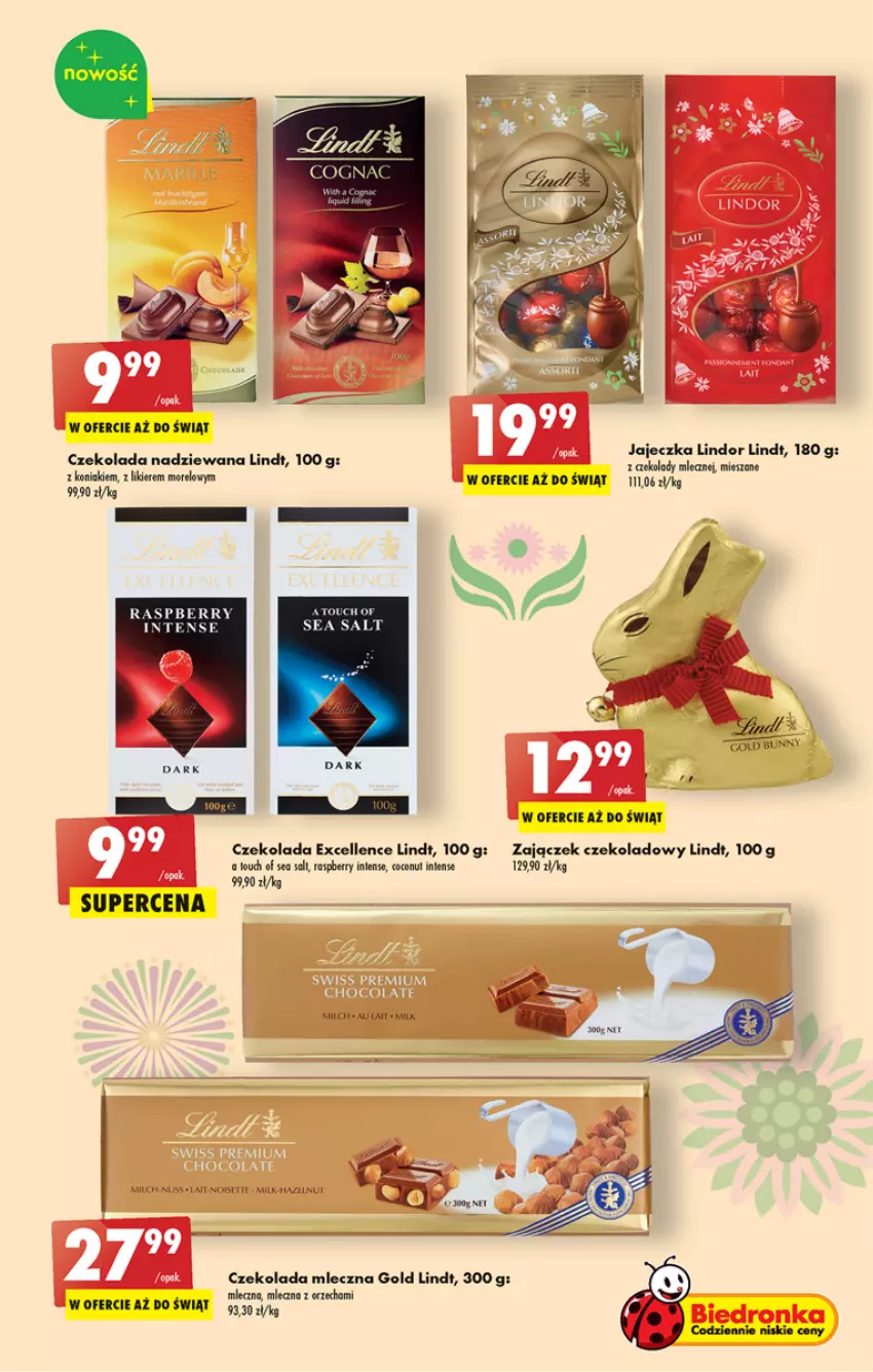 Gazetka promocyjna Biedronka - ważna 09.03 do 15.03.2023 - strona 35 - produkty: Czekolada, Czekolada mleczna, Czekolada nadziewana, Likier, Lindt, Mus