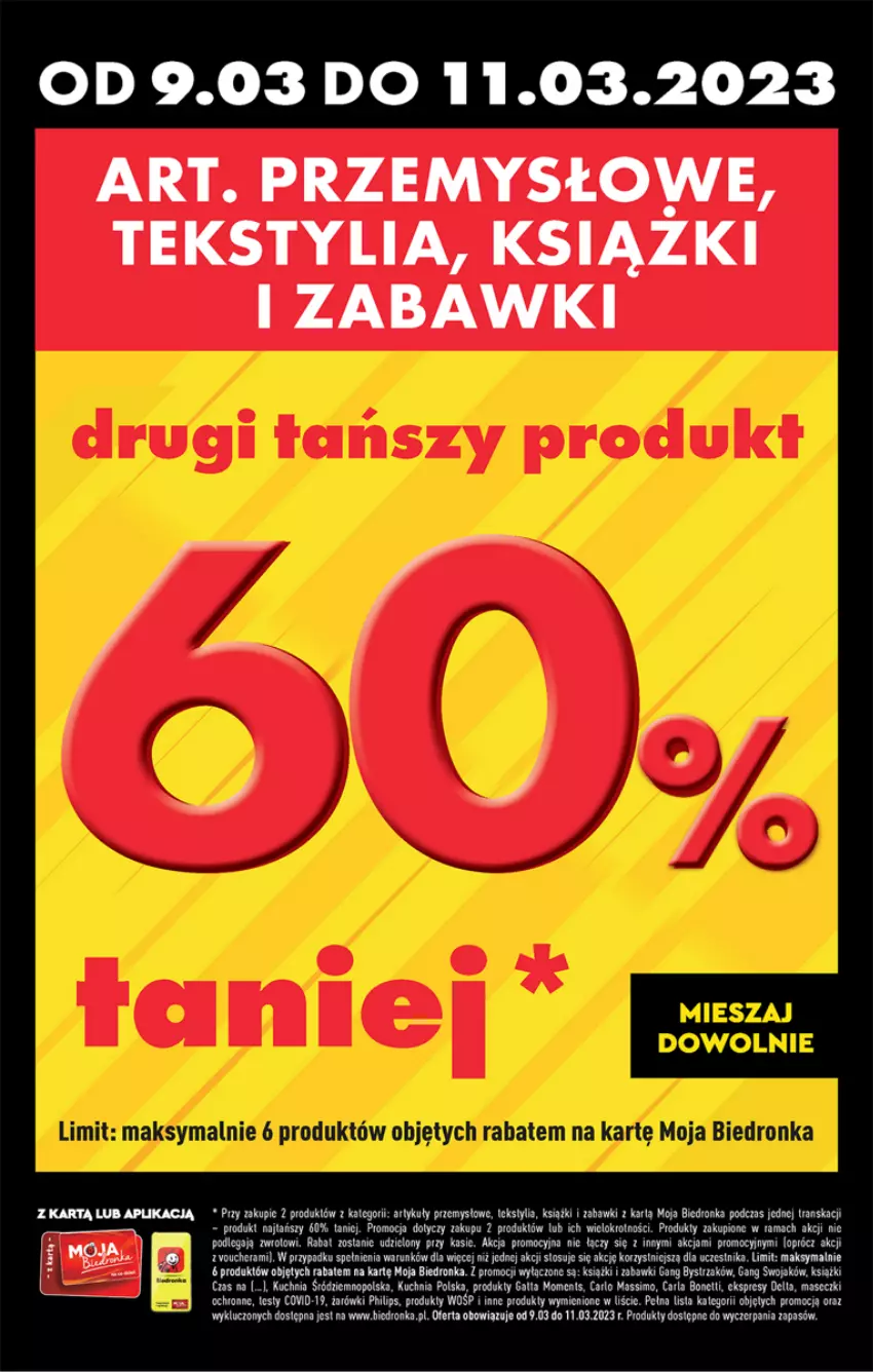 Gazetka promocyjna Biedronka - ważna 09.03 do 15.03.2023 - strona 56 - produkty: Dell, Gatta, Koc, Kuchnia, Philips, Rama