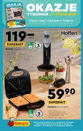 Gazetka promocyjna Biedronka - Gazetka - ważna od 15.03 do 15.03.2023 - strona 57 - produkty: Blender ręczny, Blender, Rozdrabniacz, Trzepaczka, , Opiekacz do kanapek, Kubek