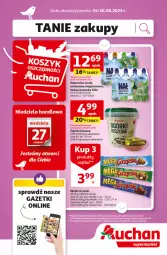 Gazetka promocyjna Auchan - Gazetka TANIE zakupy Supermarket Auchan - Gazetka - ważna od 30.08 do 30.08.2023 - strona 1 - produkty: Nałęczowianka, Wafle, Grześki, Woda
