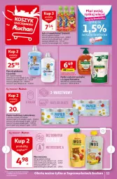 Gazetka promocyjna Auchan - Gazetka TANIE zakupy Supermarket Auchan - Gazetka - ważna od 30.08 do 30.08.2023 - strona 11 - produkty: Mydło w płynie, Sok, Rum, Mus, Palmolive, Papier, Papier toaletowy, Płyn do płukania, Tymbark, Kubuś, Mydło, Napój