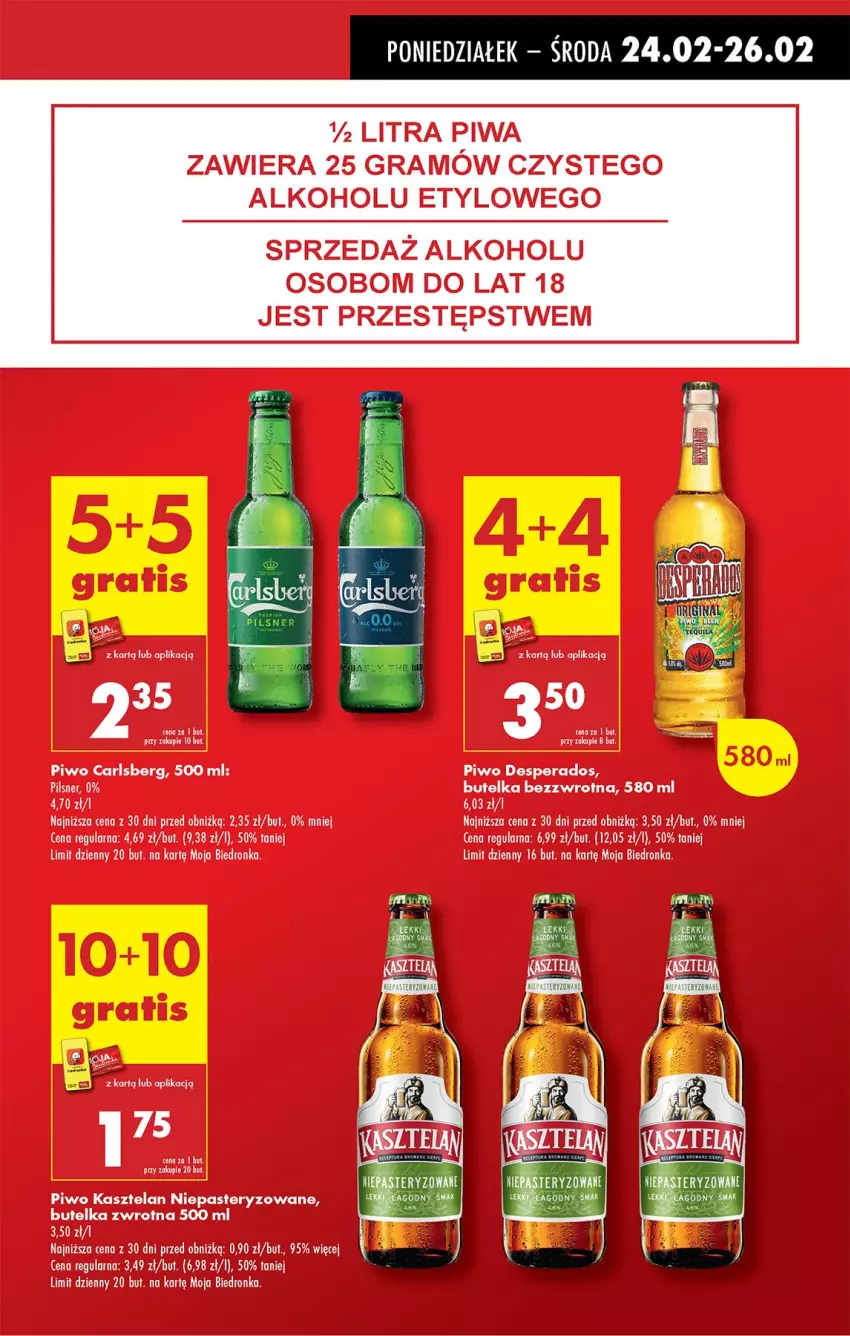 Gazetka promocyjna Biedronka - Od Poniedziałku - ważna 24.02 do 01.03.2025 - strona 17 - produkty: Carlsberg, Gra, Piwa, Piwo, Por