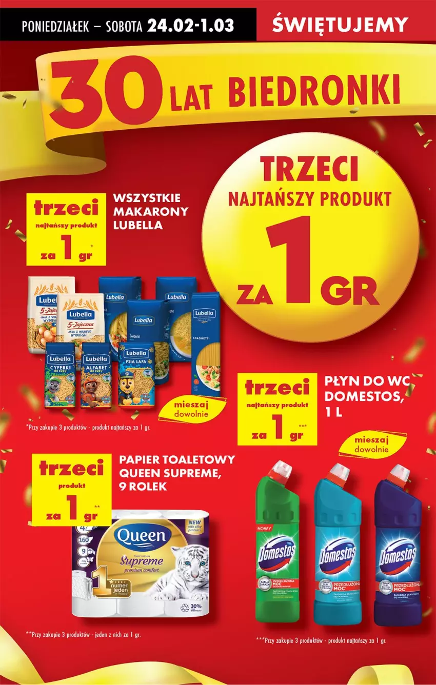 Gazetka promocyjna Biedronka - Od Poniedziałku - ważna 24.02 do 01.03.2025 - strona 20 - produkty: Domestos, Płyn do wc