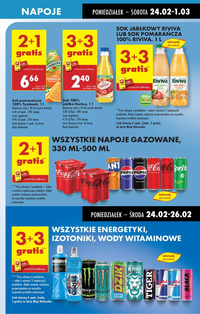 Gazetka promocyjna Biedronka - Od Poniedziałku - ważna 24.02 do 01.03.2025 - strona 59 - produkty: Gra, Hortex, Napoje, Por, Sok, Sok jabłkowy, Tymbark