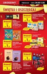 Gazetka promocyjna Biedronka - Od Poniedziałku - Gazetka - ważna od 01.03 do 01.03.2025 - strona 21 - produkty: Ryż, Gin, Orzeszki, Napoje, Lipton, Rodzynki, Baton