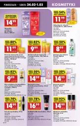 Gazetka promocyjna Biedronka - Od Poniedziałku - Gazetka - ważna od 01.03 do 01.03.2025 - strona 64 - produkty: Makijaż, Krem do twarzy, Elseve, Ser, Rum, Eveline, Płyn micelarny, Tusz, Laur, Serum, Tonik, Tonik do twarzy, Szampon, Krem pod oczy, Odżywka, Olej, Podkład