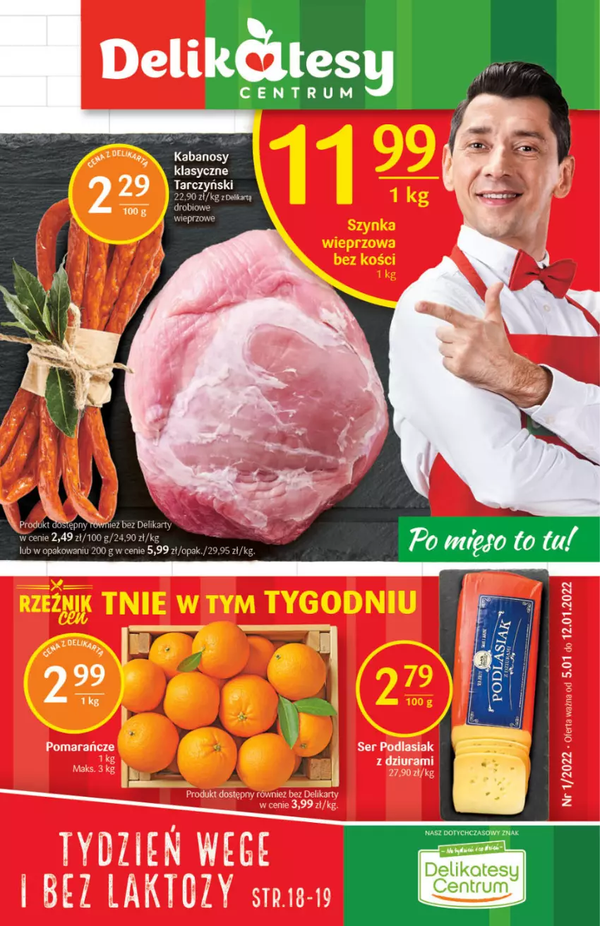 Gazetka promocyjna Delikatesy Centrum - Gazetka DC01 - ważna 05.01 do 12.01.2022 - strona 1 - produkty: Kabanos, Rum, Tarczyński