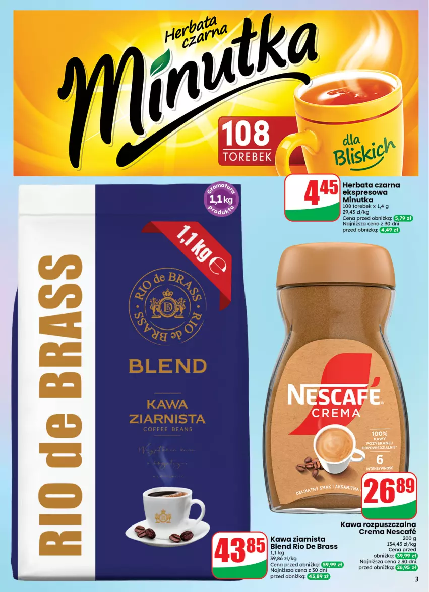 Gazetka promocyjna Dino - Weekendowe okazje - ważna 11.09 do 12.09.2026 - strona 3 - produkty: Herbata, Herbata czarna, Kawa, Kawa rozpuszczalna, Kawa ziarnista