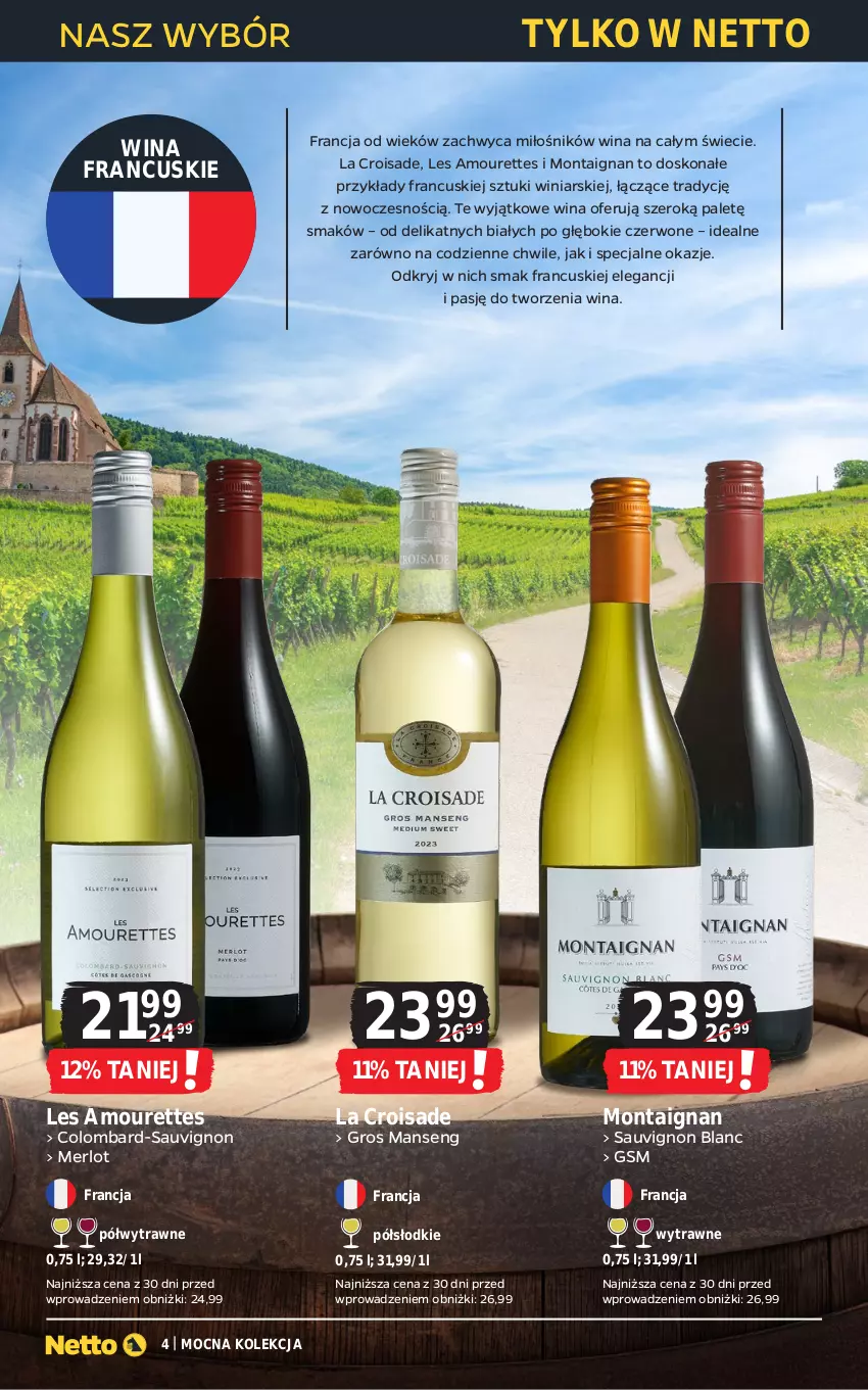 Gazetka promocyjna Netto - Netto_MK_03/25 - ważna 01.03 do 31.03.2025 - strona 4 - produkty: Merlot, O nas, Sauvignon Blanc