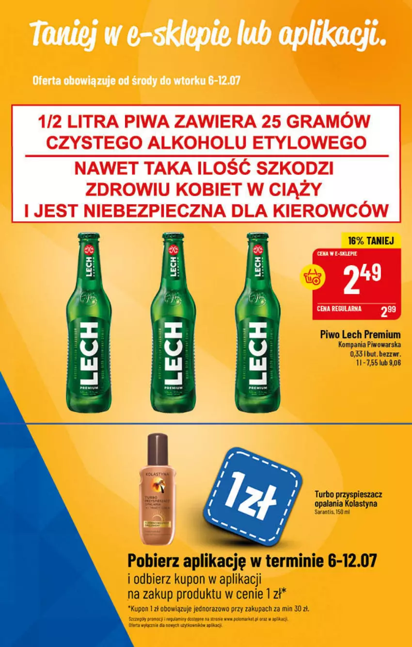 Gazetka promocyjna PoloMarket - Gazetka pomocyjna - ważna 06.07 do 12.07.2022 - strona 55 - produkty: Gra, Lech Premium, Piec, Piwa, Piwo
