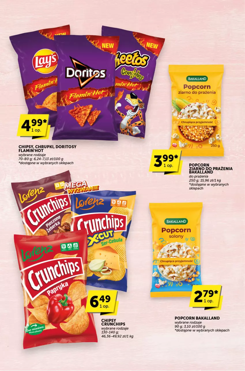 Gazetka promocyjna ABC - ważna 03.10 do 15.10.2024 - strona 26 - produkty: Bakalland, Chipsy, Chrupki, Crunchips, Popcorn