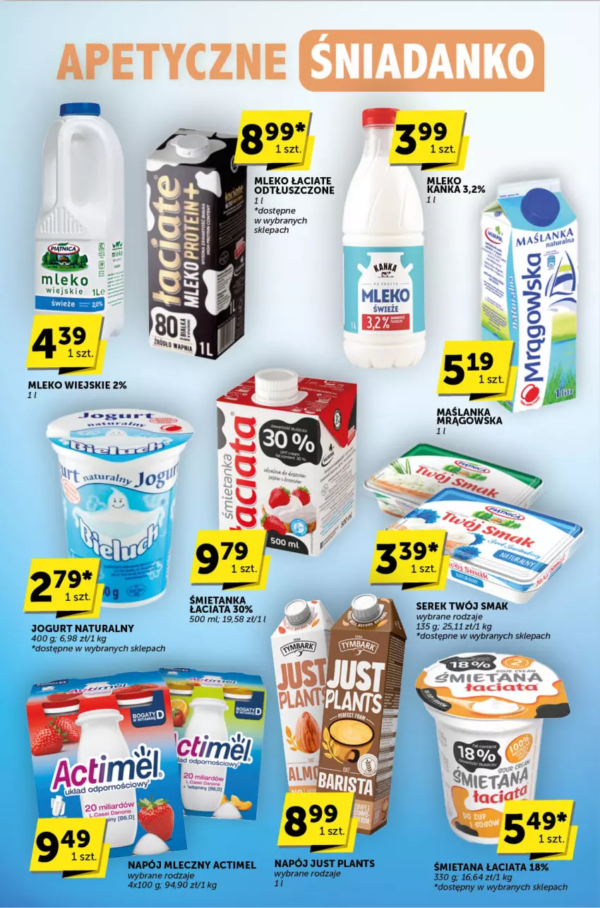 Gazetka promocyjna ABC - ważna 03.10 do 15.10.2024 - strona 6 - produkty: Actimel, Jogurt, Jogurt naturalny, Maślanka, Mleko, Napój, Napój mleczny, Ser, Serek, Twój Smak