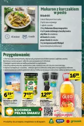 Gazetka promocyjna ABC - Gazetka - ważna od 15.10 do 15.10.2024 - strona 5 - produkty: Mozzarella, Kurczak, Makaron, Sos, Ser, Sól, Por, Tarta, Pesto, Talerz, Pieprz, Bazyl, Bazylia, Kamis, Oleo, Olej, Groszek