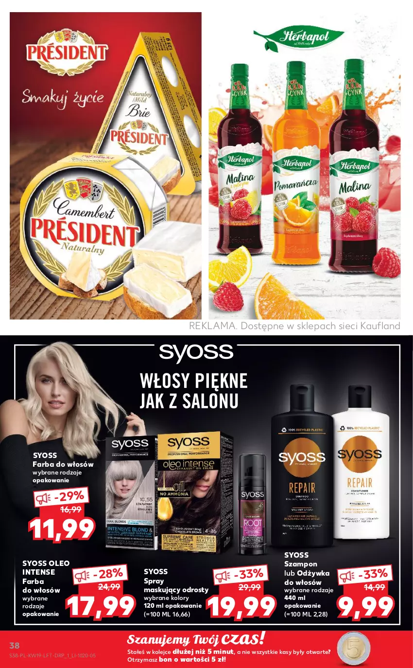 Gazetka promocyjna Kaufland - OFERTA TYGODNIA - ważna 12.05 do 18.05.2022 - strona 38 - produkty: Fa, Farba do włosów, Odżywka, Olej, Oleo, Syoss, Szampon