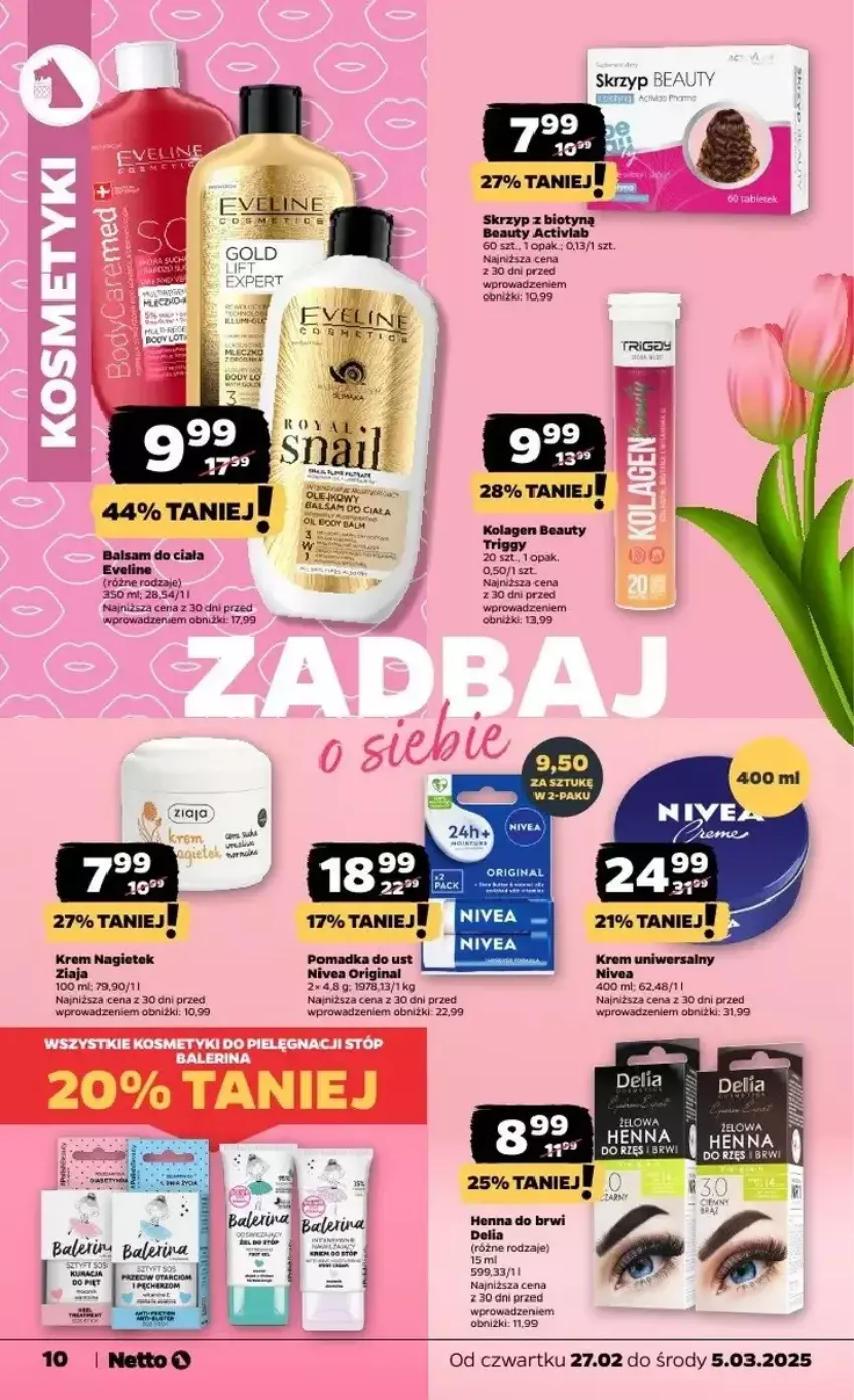 Gazetka promocyjna Netto - ważna 27.02 do 05.03.2025 - strona 2 - produkty: Balsam do ciała, Eveline, Gin, Nivea, Wiko, Ziaja