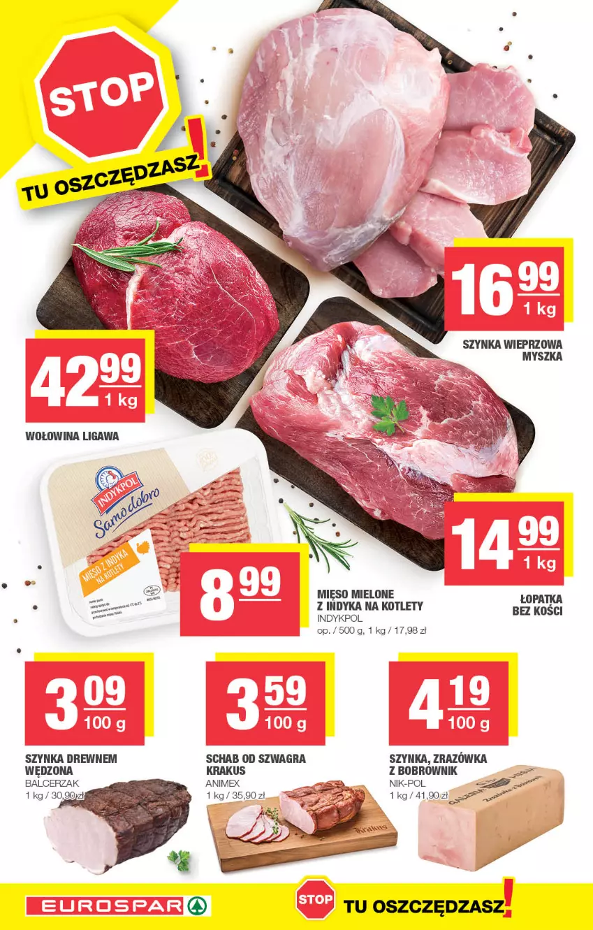 Gazetka promocyjna Spar - EuroSpar - ważna 12.02 do 22.02.2023 - strona 8 - produkty: Gra, Kotlet, Krakus, Mięso, Mięso mielone, Mysz, Szynka, Szynka wieprzowa, Wołowina