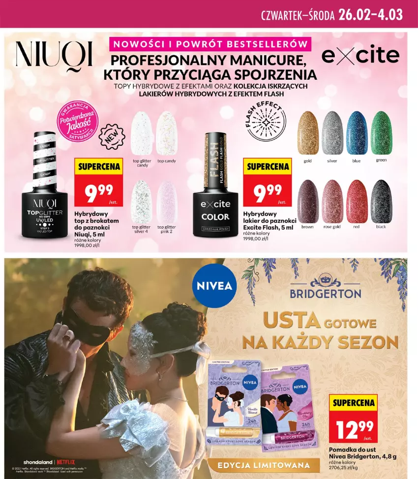 Gazetka promocyjna Biedronka - Twoje Piękne Strony - ważna 26.02 do 05.03.2026 - strona 11 - produkty: Candy, Fa, Lakier, Lakier do paznokci, Niuqi, Nivea, Top