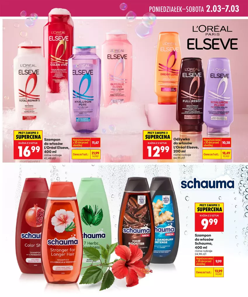 Gazetka promocyjna Biedronka - Twoje Piękne Strony - ważna 26.02 do 05.03.2026 - strona 17 - produkty: Elseve, Fa, Gra, Odżywka, Schauma, Szampon, Top