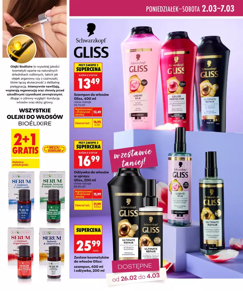 Gazetka promocyjna Biedronka - Twoje Piękne Strony - ważna 26.02 do 05.03.2026 - strona 19 - produkty: LG, Odżywka, Olej, Rum, Schwarzkopf, Ser, Serum, Sok, Szampon, Tran