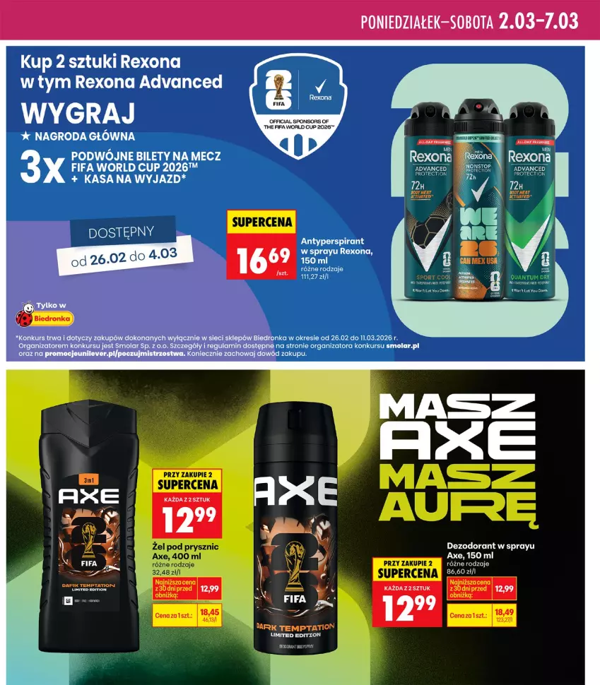 Gazetka promocyjna Biedronka - Twoje Piękne Strony - ważna 26.02 do 05.03.2026 - strona 33 - produkty: Antyperspirant, Dezodorant, Fa, Gra, Mola, Por, Rexona
