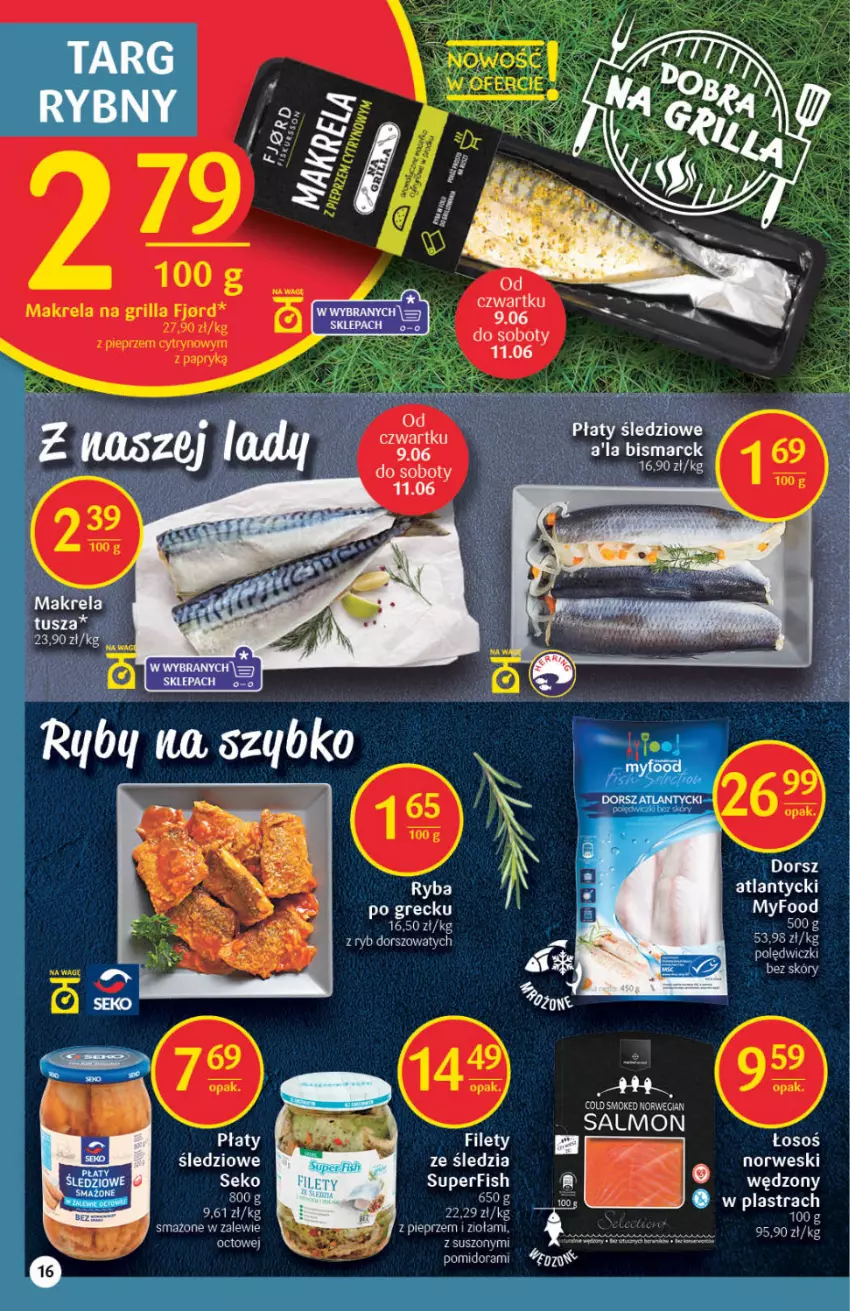 Gazetka promocyjna Delikatesy Centrum - Gazetka DC22 - ważna 09.06 do 14.06.2022 - strona 16 - produkty: Dorsz, Pieprz, Por, SEKO, STP