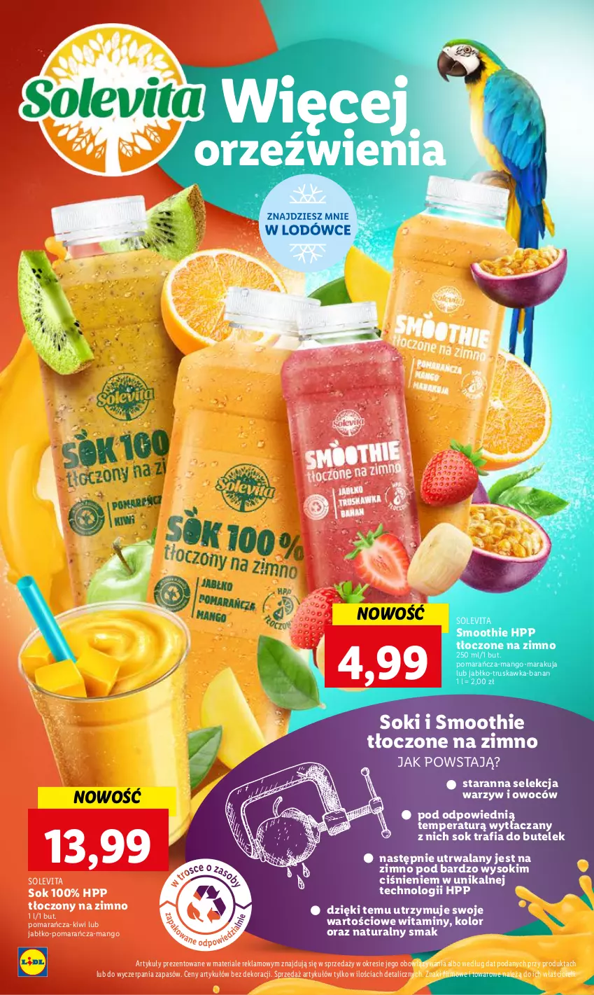 Gazetka promocyjna Lidl - GAZETKA - ważna 10.07 do 12.07.2023 - strona 33 - produkty: HP, Kiwi, Mango, Smoothie, Sok