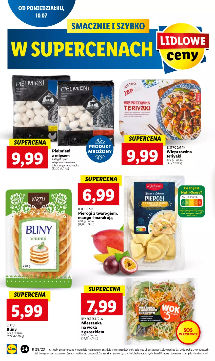 Gazetka promocyjna Lidl - GAZETKA - ważna 10.07 do 12.07.2023 - strona 39 - produkty: Kurczak, Mango, Pierogi, Sos, Virtu, Wazon, Wieprzowina