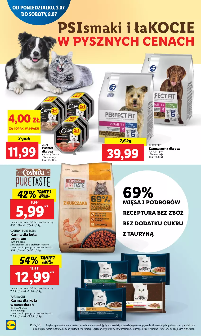 Gazetka promocyjna Lidl - GAZETKA - ważna 10.07 do 12.07.2023 - strona 66 - produkty: Koc, Kurczak, Pasztet, Pur, Purina