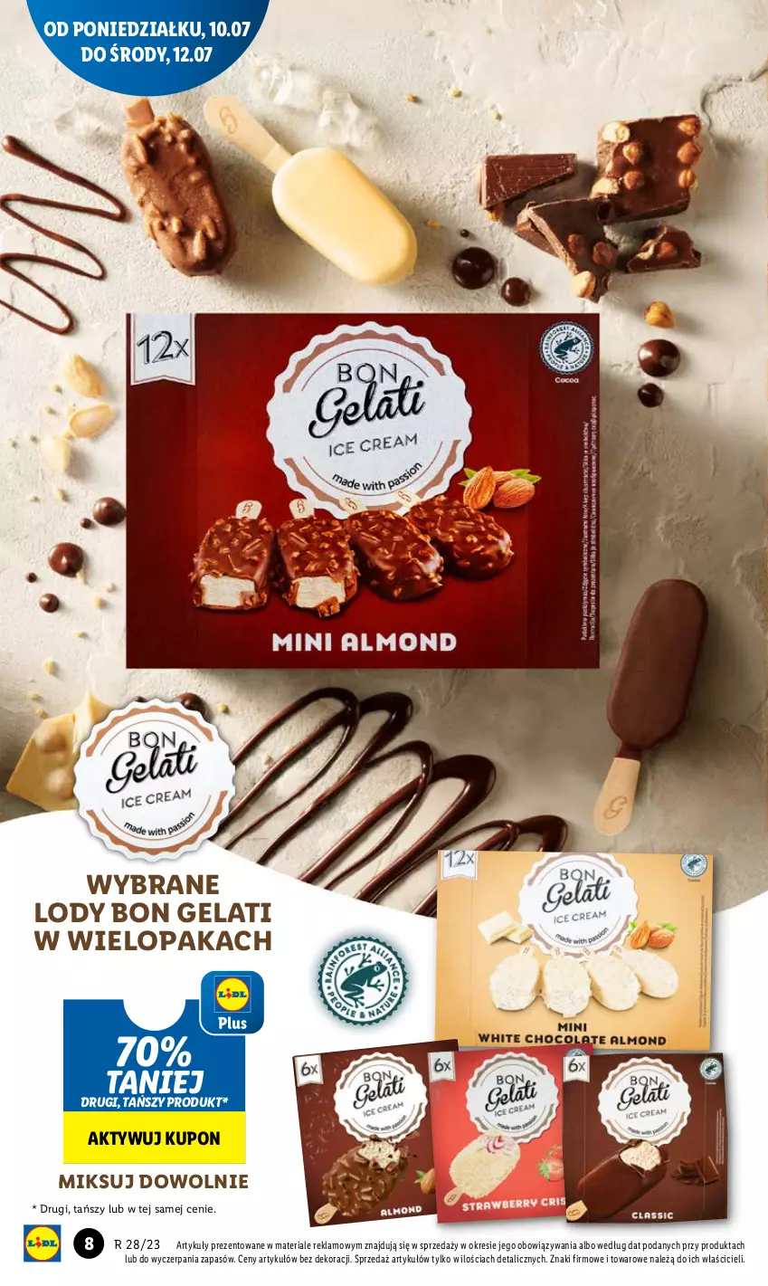 Gazetka promocyjna Lidl - GAZETKA - ważna 10.07 do 12.07.2023 - strona 9 - produkty: Lody