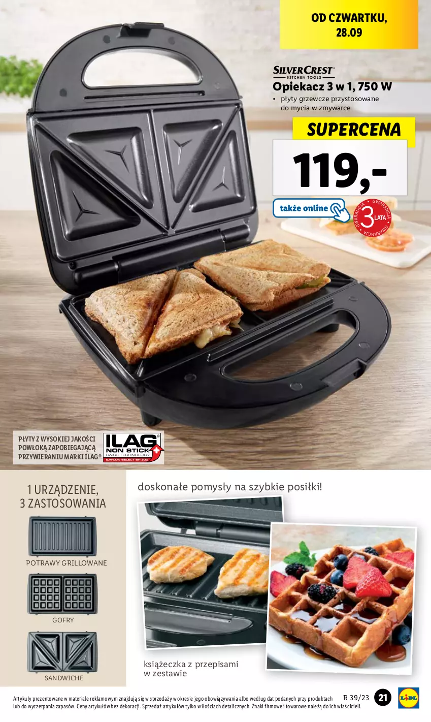 Gazetka promocyjna Lidl - GAZETKA - ważna 25.09 do 30.09.2023 - strona 25 - produkty: Gofry, Grill, Sok