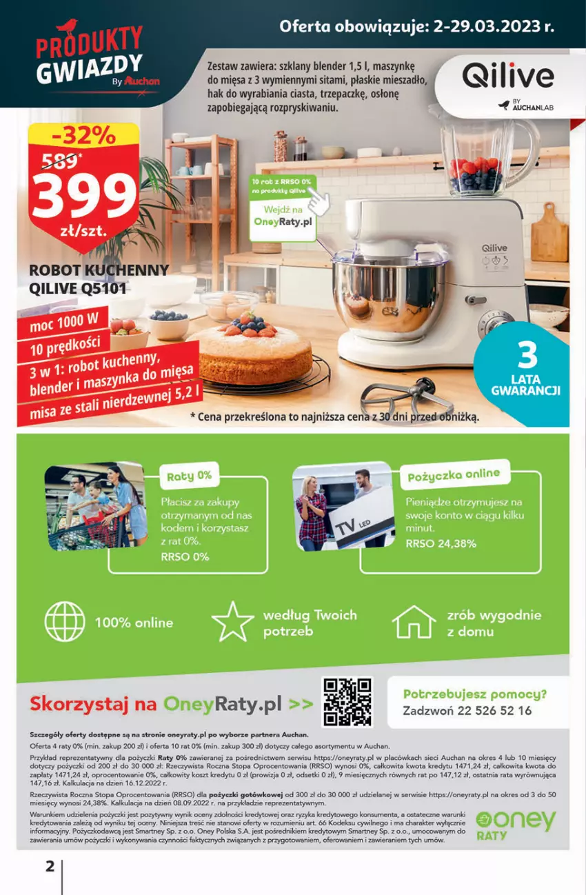 Gazetka promocyjna Auchan - Gazetka Wielkanoc w dobrym smaku Hipermarket Auchan - ważna 23.03 do 29.03.2023 - strona 2 - produkty: Blender, Fa, Kosz, Mieszadło, Ser, Top