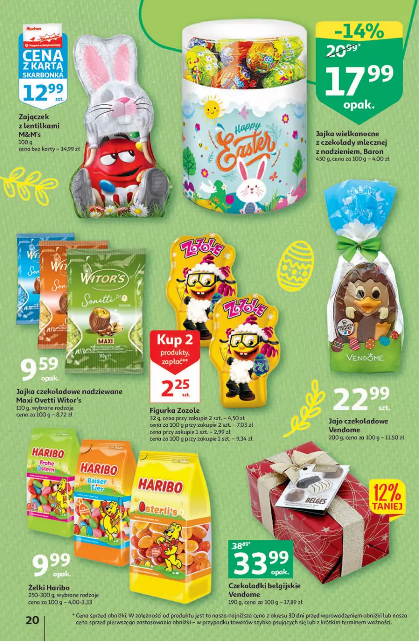 Gazetka promocyjna Auchan - Gazetka Wielkanoc w dobrym smaku Hipermarket Auchan - ważna 23.03 do 29.03.2023 - strona 20 - produkty: Fa, Haribo, LG, O nas