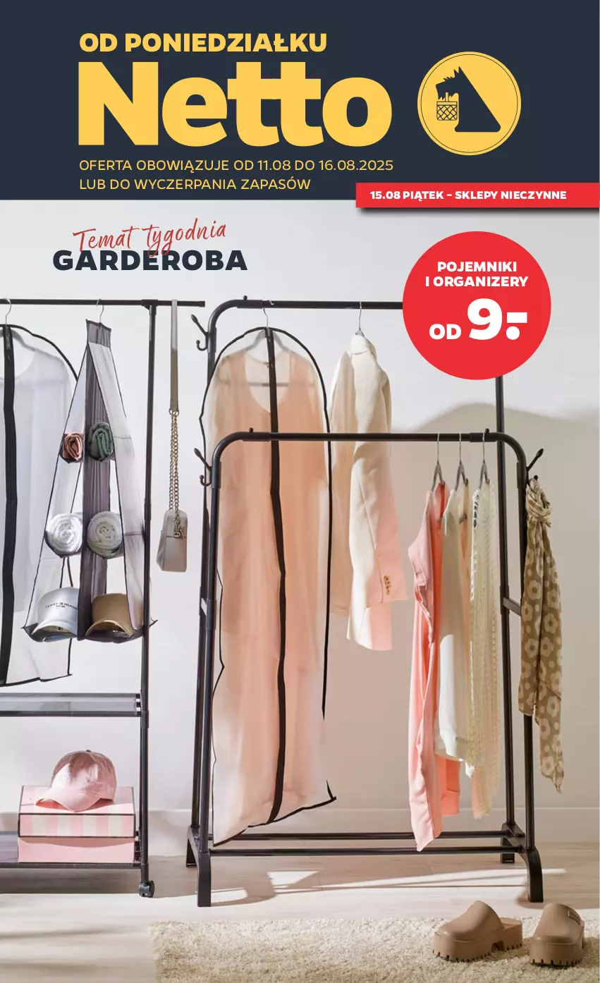 Gazetka promocyjna Netto - Od Poniedziałku Przemysłowa - ważna 11.08 do 16.08.2025 - strona 1 - produkty: Organizer, Pojemnik