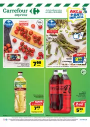 Gazetka promocyjna Carrefour - Gazetka Express - Gazetka - ważna od 15.05 do 15.05.2023 - strona 1 - produkty: Por, Kosz, Coca-Cola, Napój gazowany, Fanta, Olej rzepakowy, Sprite, Napój, Olej, Pomidory, Fa