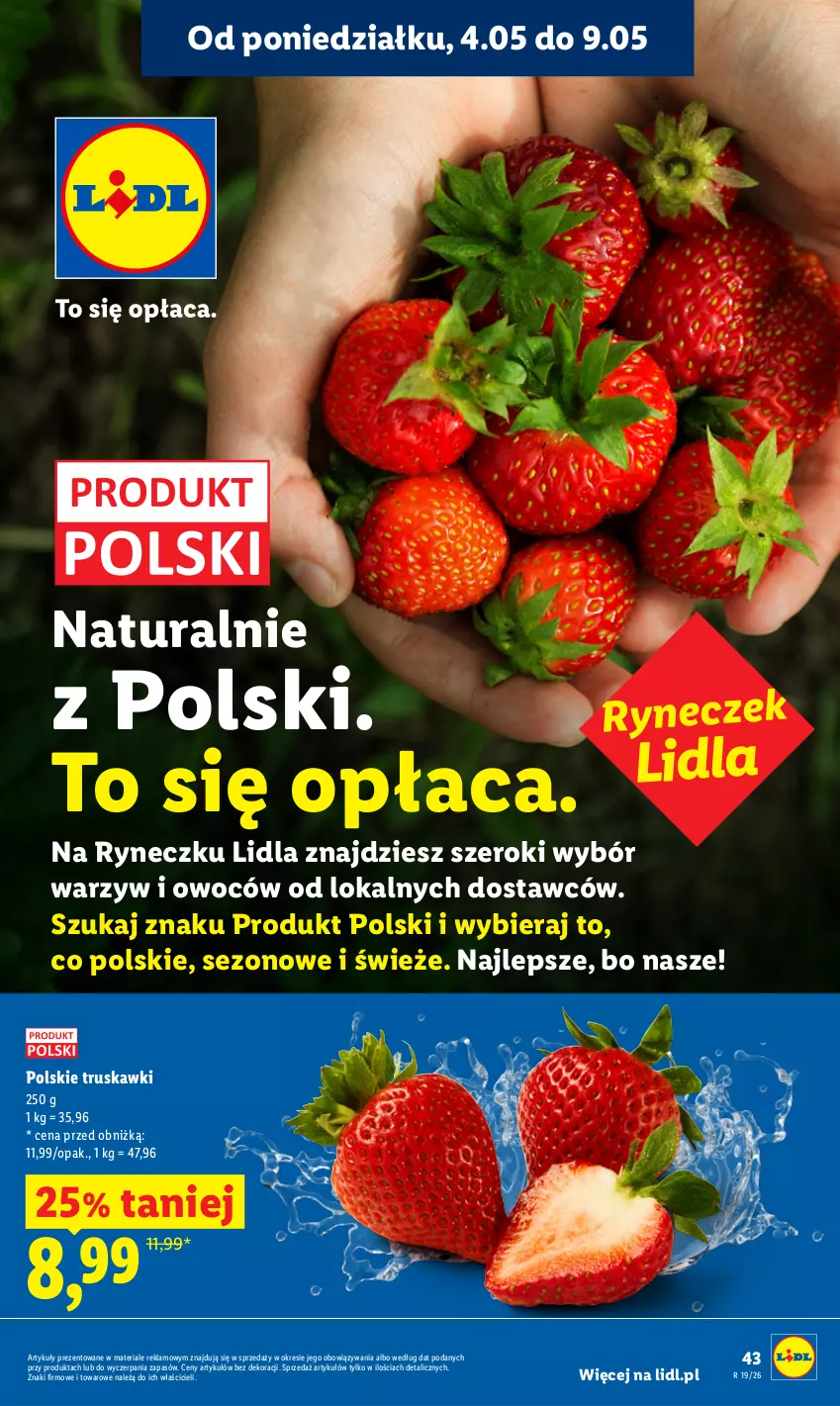 Gazetka promocyjna Lidl - Gazetka ważna od 04.05 do 06.05 - ważna 04.05 do 06.05.2026 - strona 43 - produkty: O nas, Truskawki