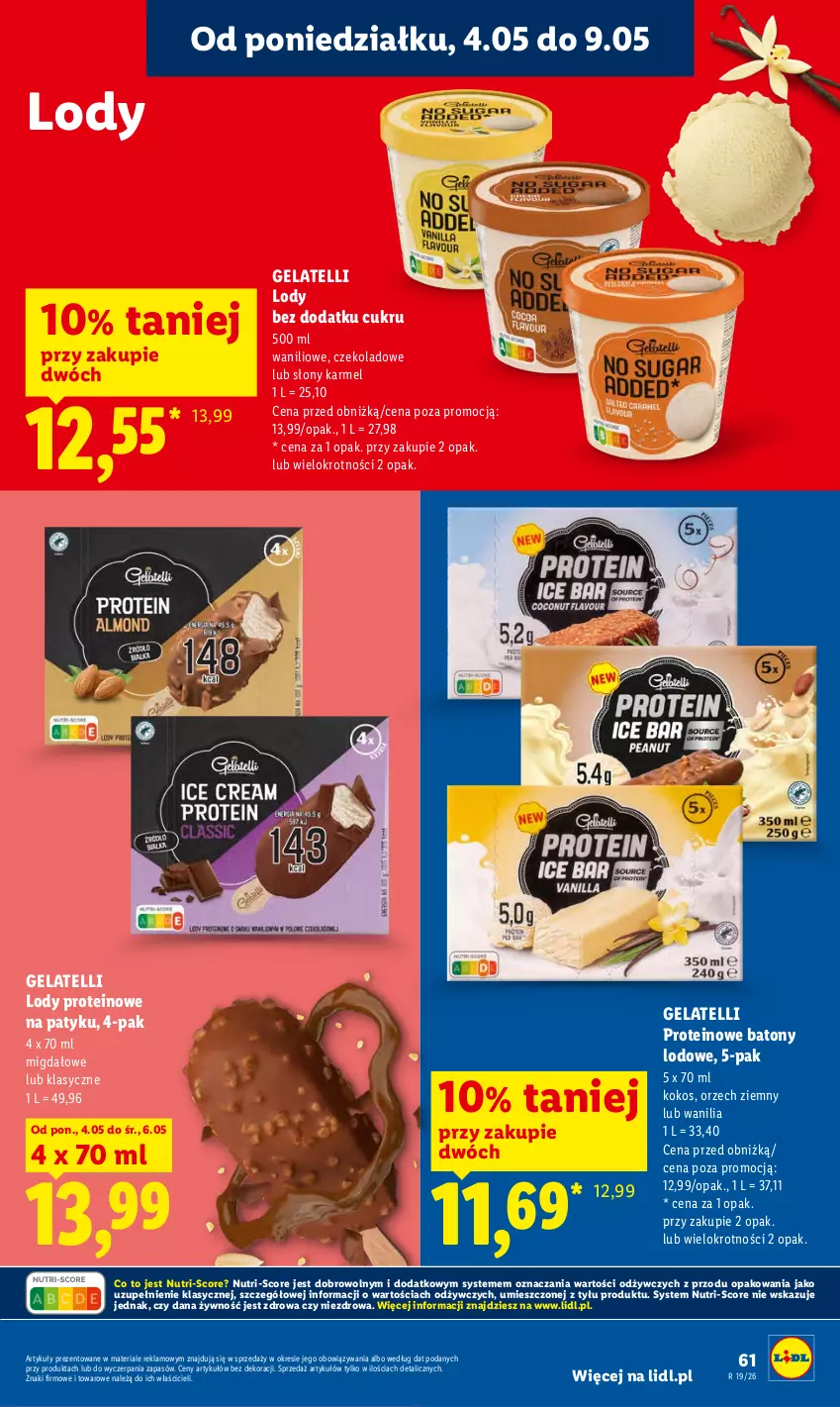 Gazetka promocyjna Lidl - Gazetka ważna od 04.05 do 06.05 - ważna 04.05 do 06.05.2026 - strona 65 - produkty: Baton, Kokos, Lody