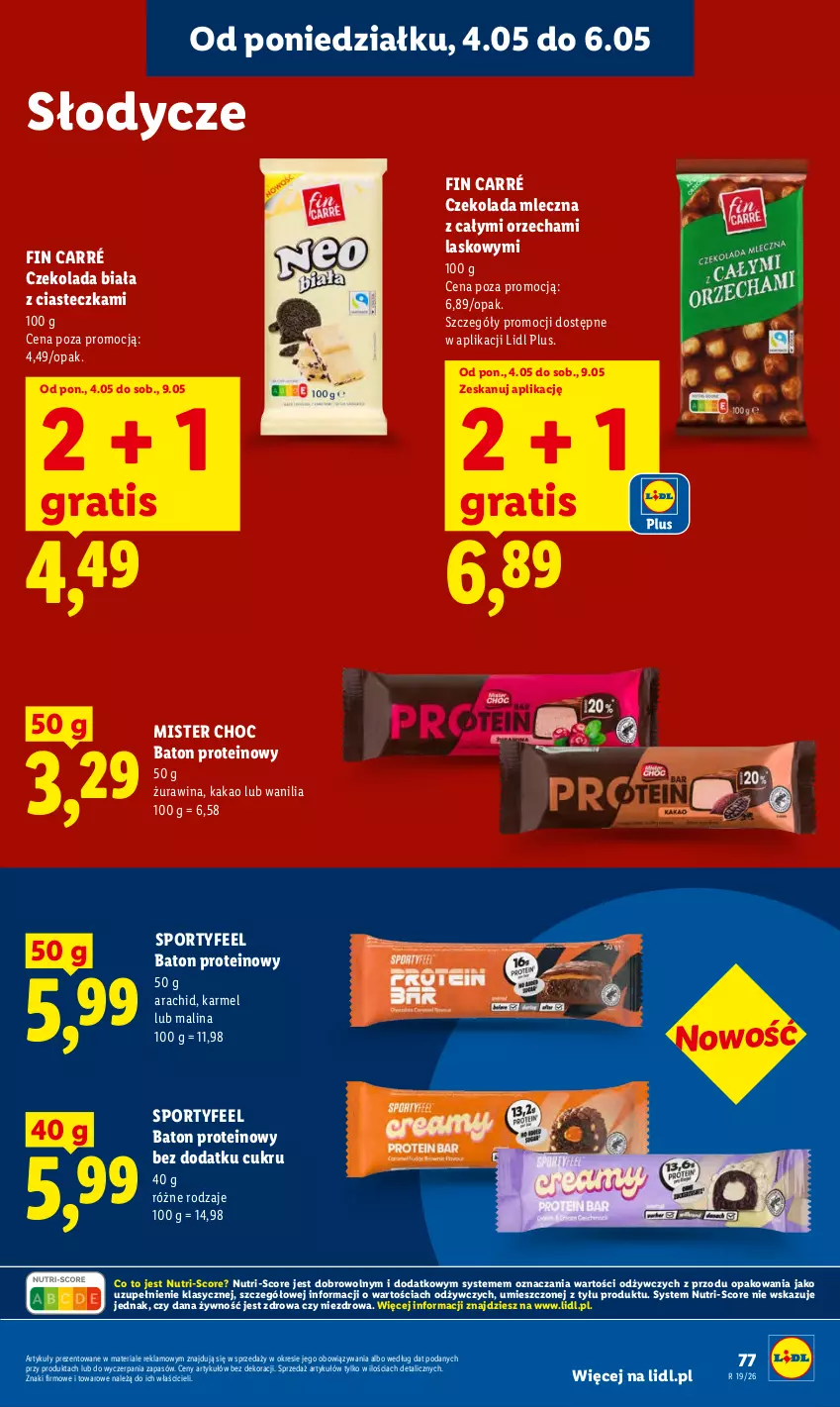 Gazetka promocyjna Lidl - Gazetka ważna od 04.05 do 06.05 - ważna 04.05 do 06.05.2026 - strona 83 - produkty: Baton, Czekolada, Czekolada mleczna, Gra, Kakao, Por, Sport