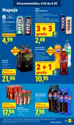 Gazetka promocyjna Lidl - Gazetka ważna od 04.05 do 06.05 - Gazetka - ważna od 06.05 do 06.05.2026 - strona 71 - produkty: Gra, 7up, Napój energetyczny, Mirinda, Coca-Cola, Napoje, Pepsi, Tiger, Fanta, Sprite, Napój, Fa