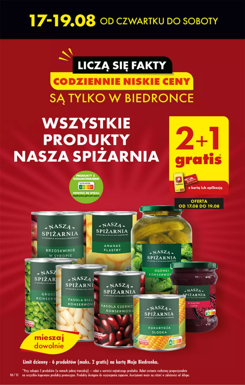 Gazetka promocyjna Biedronka - Od czwartku - ważna 17.08 do 23.08.2023 - strona 10 - produkty: Ananas, Fa, Fasola, Gra, Por, Rama, Ser