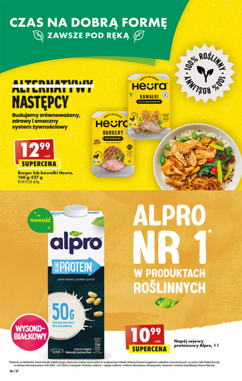 Gazetka promocyjna Biedronka - Od czwartku - ważna 17.08 do 23.08.2023 - strona 36 - produkty: Alpro, Burger, Danone, Fa, Kawa, Napój, Napoje, Rum, Sos