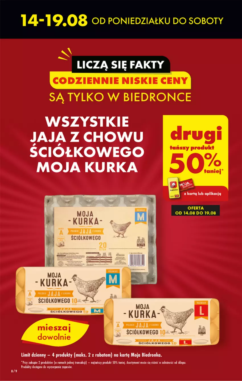 Gazetka promocyjna Biedronka - Od czwartku - ważna 17.08 do 23.08.2023 - strona 8 - produkty: Jaja, Rama, Tran