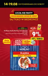 Gazetka promocyjna Biedronka - Od czwartku - Gazetka - ważna od 23.08 do 23.08.2023 - strona 4 - produkty: Gra, Morliny, Kiełbasa, Kiełbasa śląska