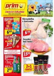 Gazetka promocyjna Prim Market - Gazetka - ważna od 26.06 do 26.06.2024 - strona 1 - produkty: Piwo, Kurczak, Pekpol, Chipsy, Lody, Szynka, Kabanos, Fa